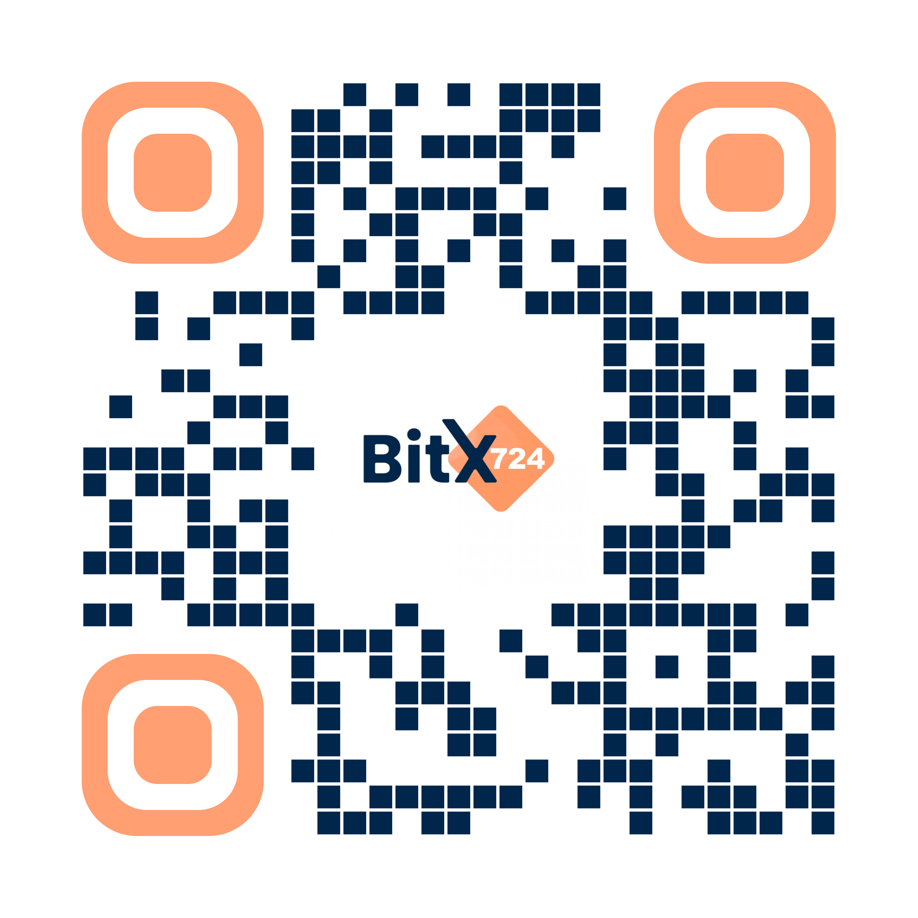 BarCode For Download App Bitx724